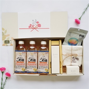 【母の日】肌にうれしいこめ油・ボディケア・まるいのギフト