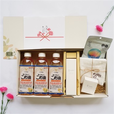 【母の日】肌にうれしいこめ油・スキンケア・まるいのギフト