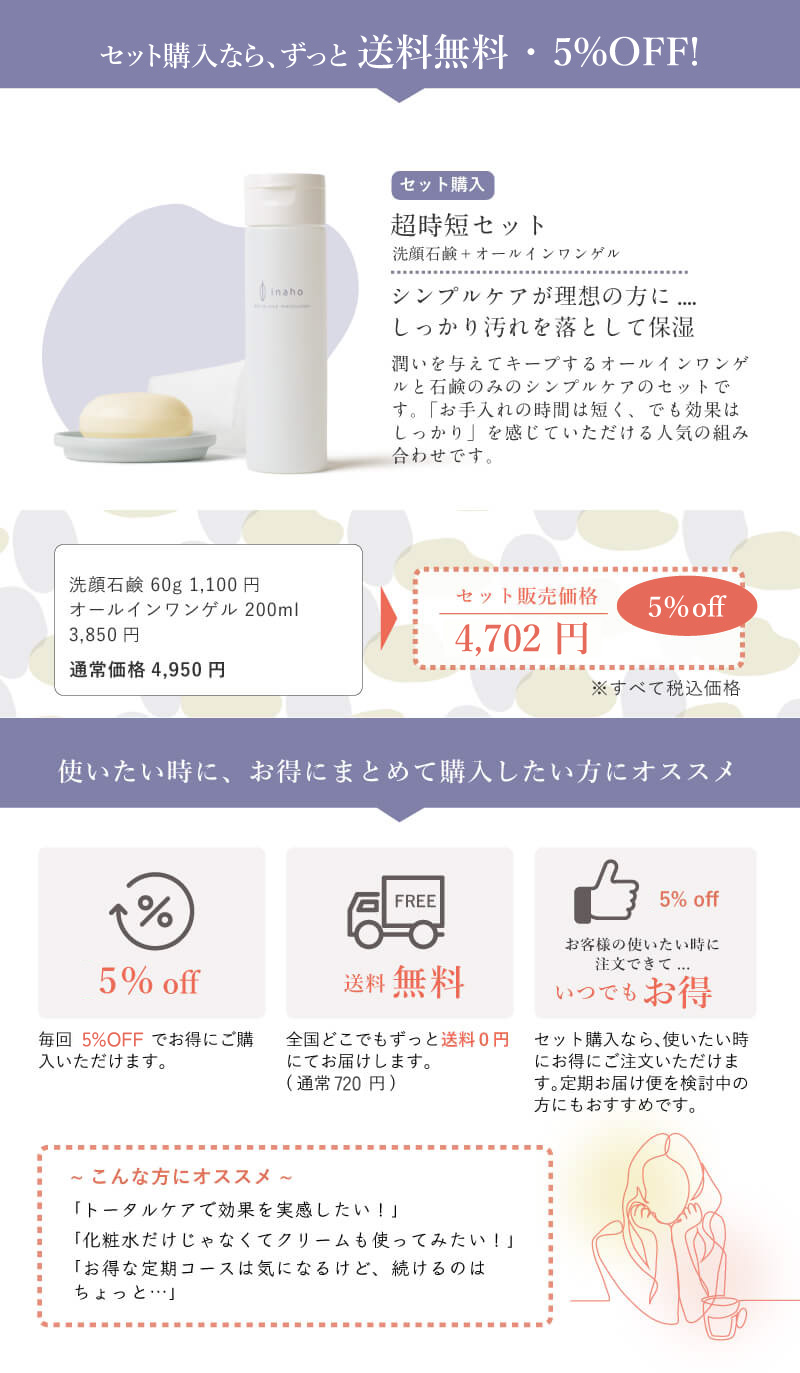 イナホ 超時短セット